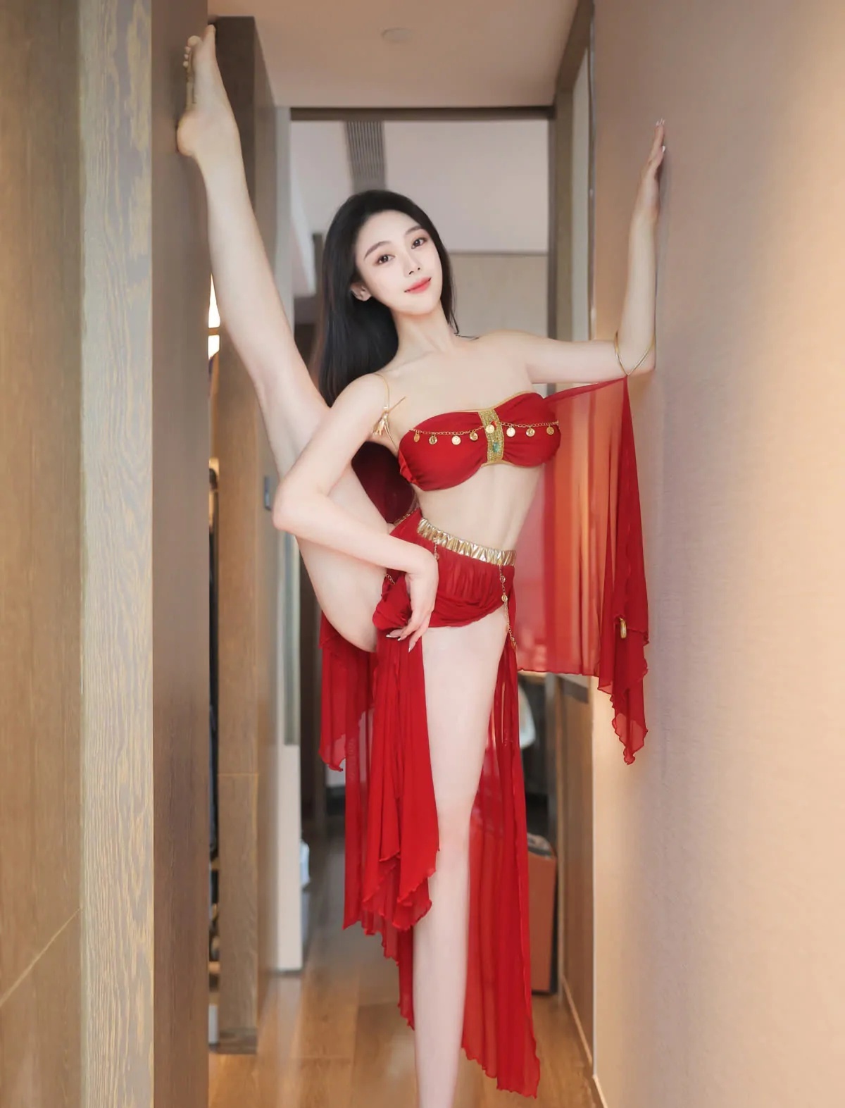 001.清妙_红色舞裙__0014