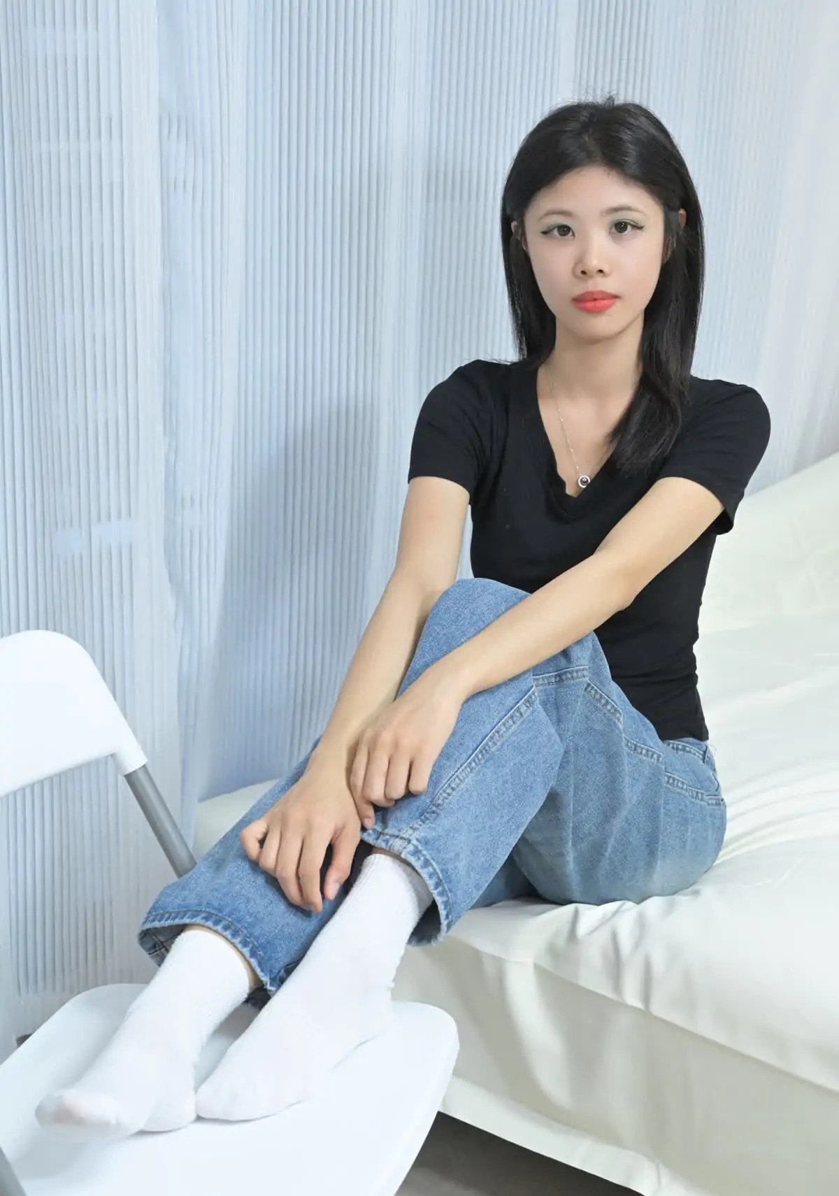 凝思摄影_No.002_木木-T恤、短白袜、平底鞋__0024