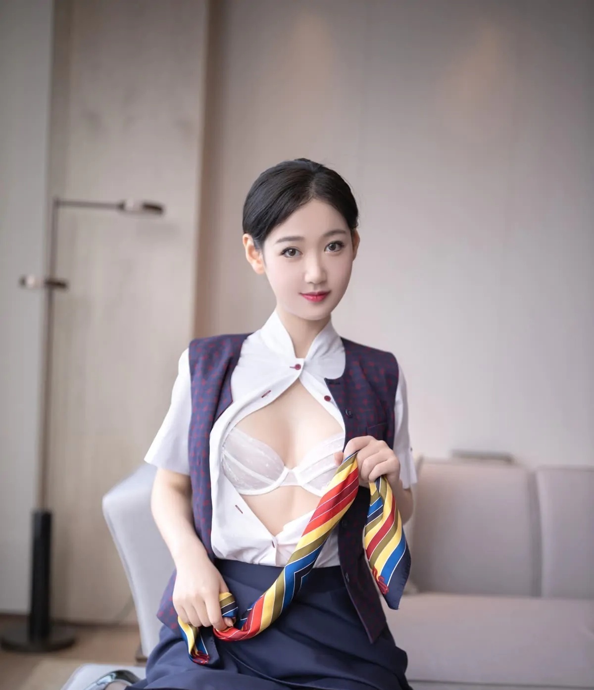 唐安琪_内购无水印_紫色内衣配超薄黑丝_0089