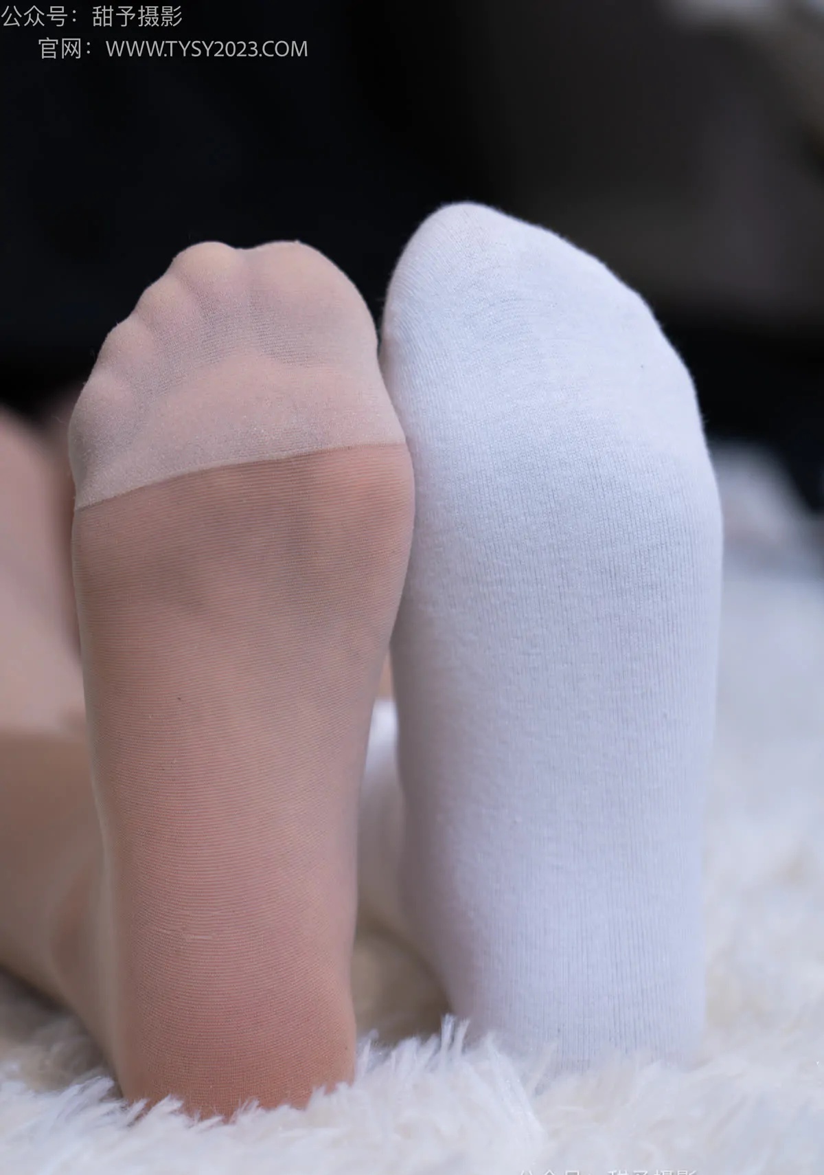 甜予摄影_澜澜-拖鞋、白棉袜、肉丝-脚尖加固款_038